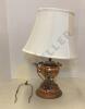 Brass Lamp with Lamp On It and Brass Lamp with Kettle On It - 4