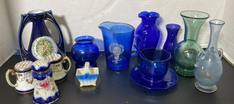 Blue Glass, Porcelain Items, and More