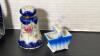 Blue Glass, Porcelain Items, and More - 8