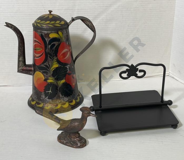 Toleware Coffee Pot and More