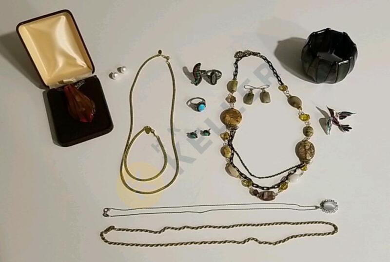 Gold, Sterling, Turquoise, and More Jewelry
