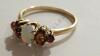 14K Gold Ring with Opal and 6 Garnets - 3