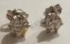 14K Gold Diamond Stud Earrings - 4