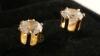 14K Gold Diamonique Stud Earrings - 3