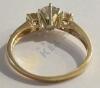 14K Gold 3 Diamond Ring - 9