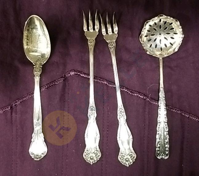 Sterling Silver and Plated Spoons and Forks