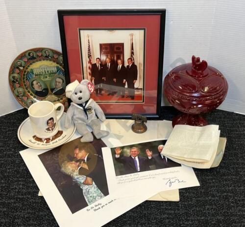 Presidents Photos, Fenton Covered Compote, and More