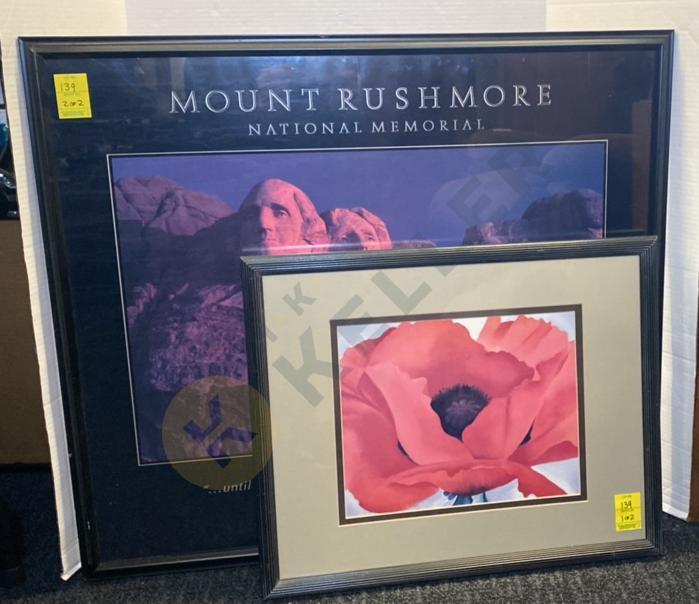 Mount Rushmore and Poppy Prints