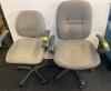 2 Fabric Office Chairs