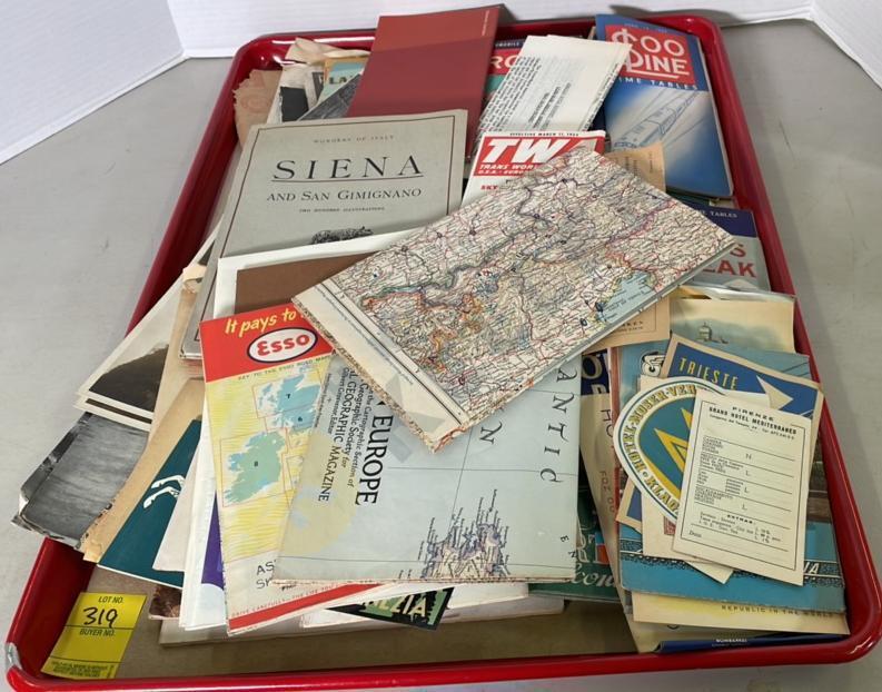 Vintage Maps, Tour Guides, and More