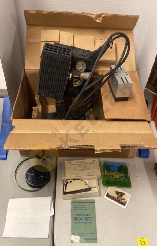 Kodachrome Model E Reel Projector, Silent Film Reel, and More