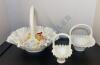 Milk Glass Animals on Nests, Baskets, and More - 2
