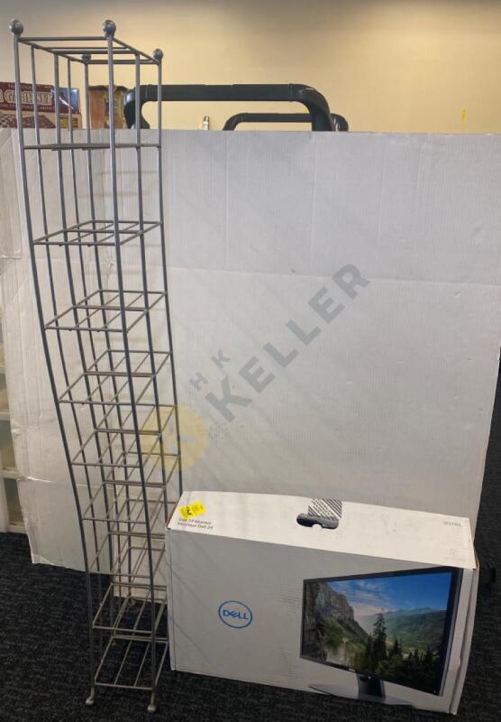 Staples 19" LCD Monitor and Metal Shelf