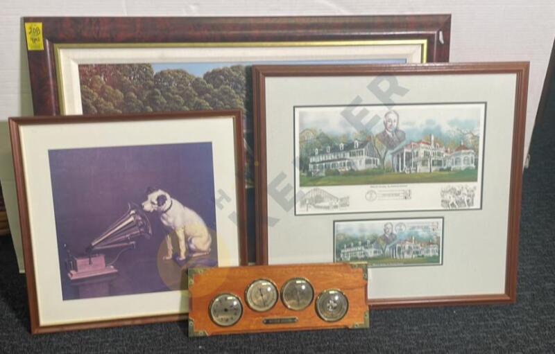 Signed Paul MacWilliams "Tribute to Boathouse Row" Painting and More