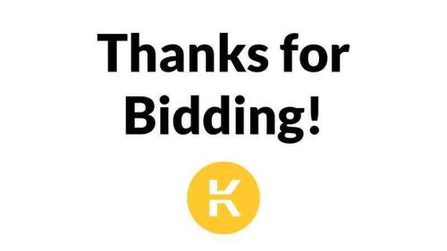 Thanks for Bidding!