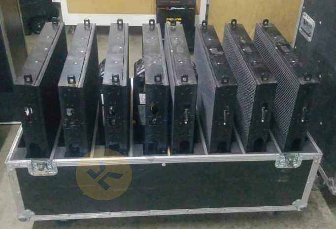 8 Elation Video Wall Panels and 1 Case