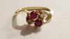 14K Gold Ring with Diamonds and Rubies - 2