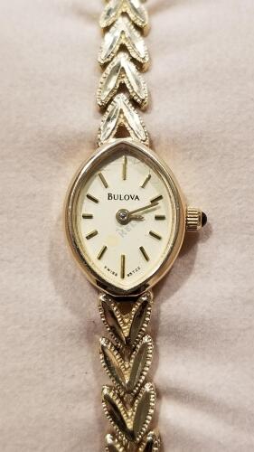 14K Gold Bulova Ladies Watch