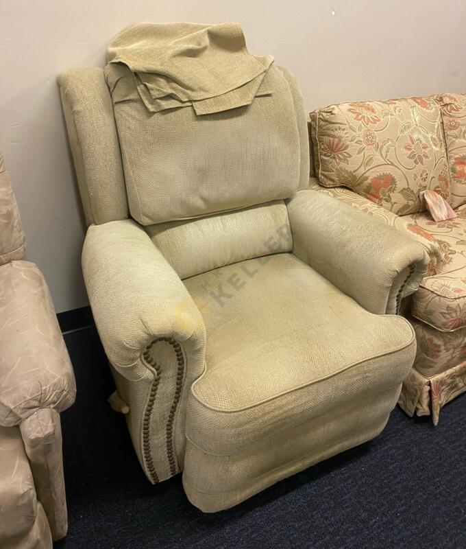 Neutral Colored Swival Recliner