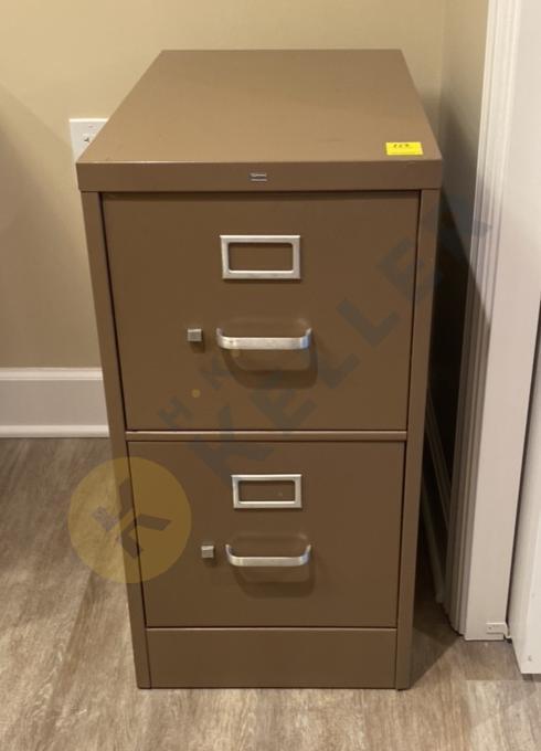 2 Drawer Metal File Cabinet