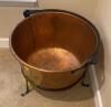 Copper Kettle on Iron Stand - 2