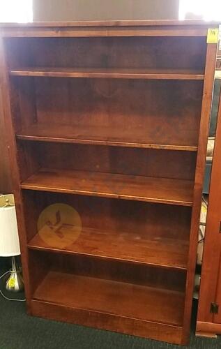 Wooden Bookshelf with Adjustable Shelves