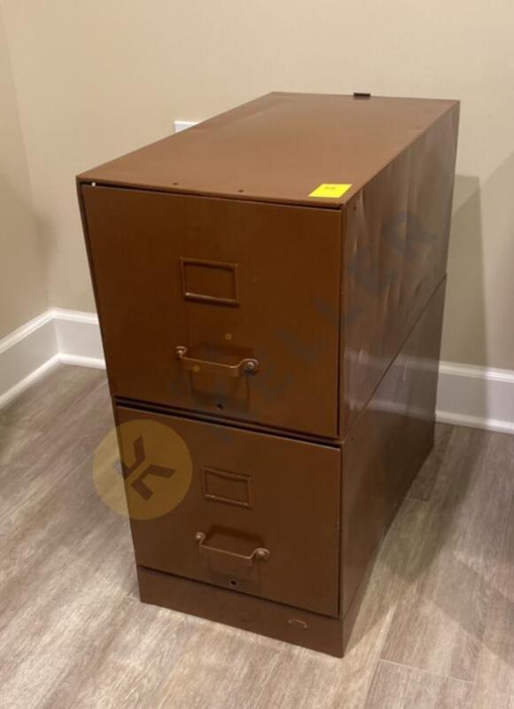 2 Drawer Metal File Cabinet