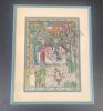Pair of Framed Oriental Silk Prints - 2