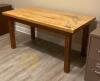 Butcher Block Top Table - 2