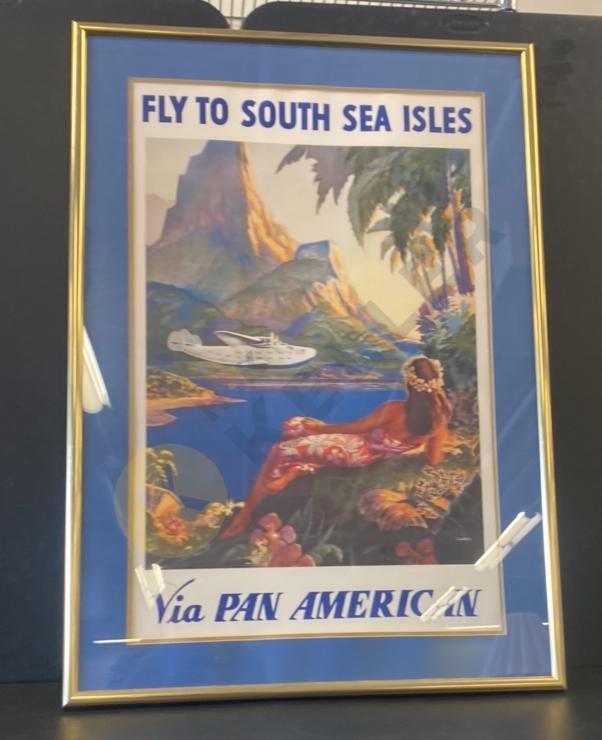 Vintage Style Pan American Advertisement Print