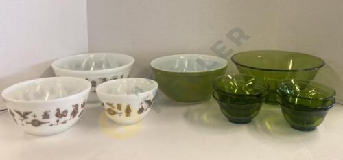 Pyrex Early American Mixing Bowls and More