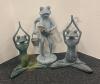 Metal Frog Yard Statues