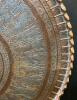 38" Handmade Persian Copper Tray with Silver Overlay - 4