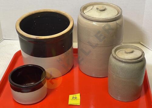 Stoneware Crocks and Jars