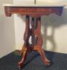 Marble Top Wooden Accent Table