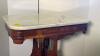 Marble Top Wooden Accent Table - 2