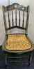 Rocking Chair and Black Decorated Cane Seat Chair - 5