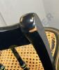 Rocking Chair and Black Decorated Cane Seat Chair - 9