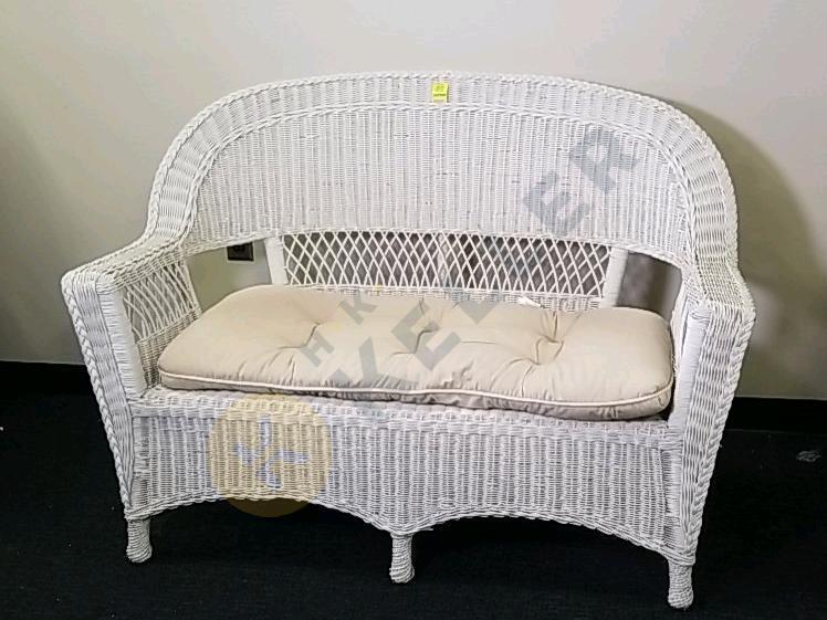 Wicker Loveseat with Pad