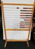 Vintage Mid Century Modern Wooden Standing Abacus Counting Tool