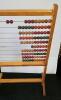 Vintage Mid Century Modern Wooden Standing Abacus Counting Tool - 2