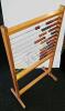 Vintage Mid Century Modern Wooden Standing Abacus Counting Tool - 3