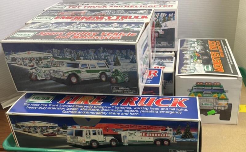 8 Hess Trucks from 2000-2007 with Boxes