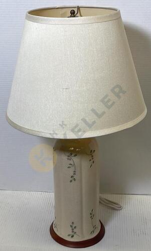 Ceramic Floral Table Lamp