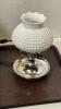 Tiffany Style and Milk Glass Table Lamps - 2