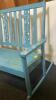 Painted Wooden Rocker Bench - 2