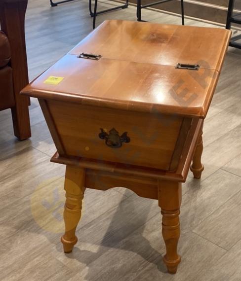 Wooden Dough Box End Table