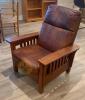 Mission Style Leather Recliner - 2
