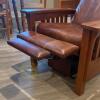 Mission Style Leather Recliner - 5
