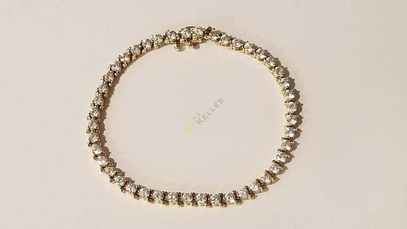 14K Gold Tennis Bracelet